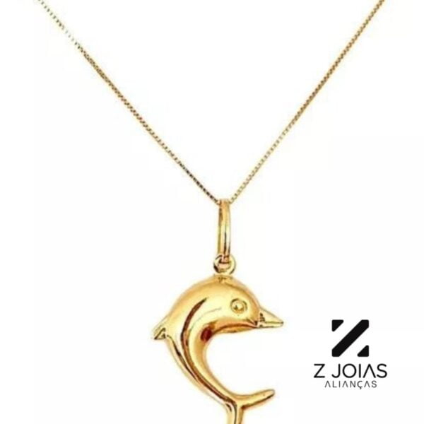 Pingente Golfinho Ouro 18k