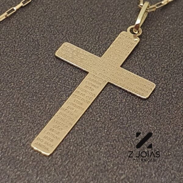 Pingente Crucifixo Pai Nosso Ouro 18k - Image 2