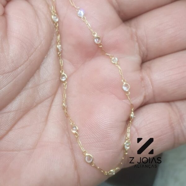 Pulseira Com Pedras Ouro 18k - Image 4