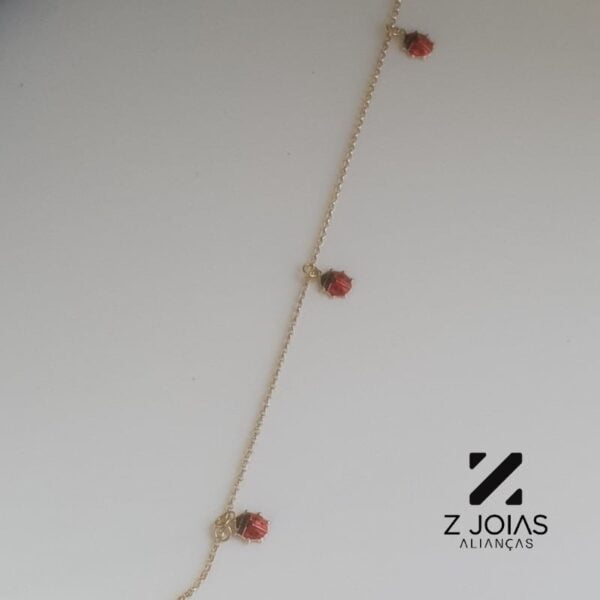 Pulseira Com Joaninhas Infantil 18k - Image 3