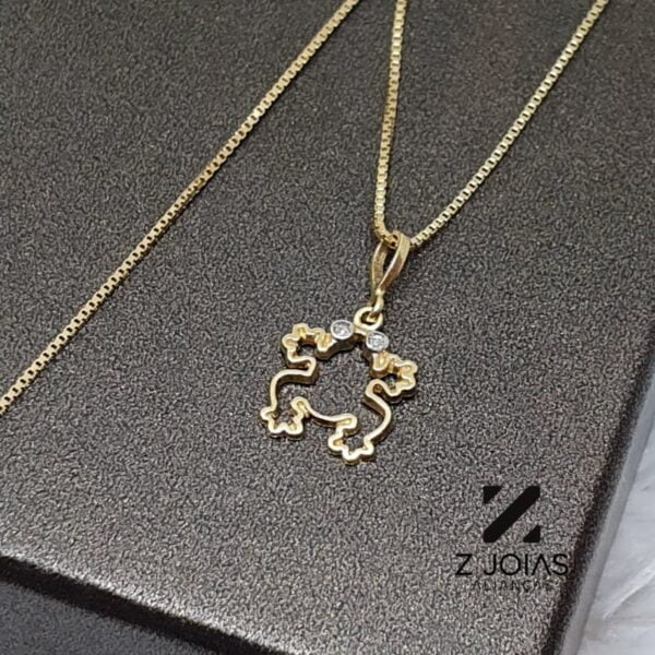 Pingente Sapinho Ouro 18k