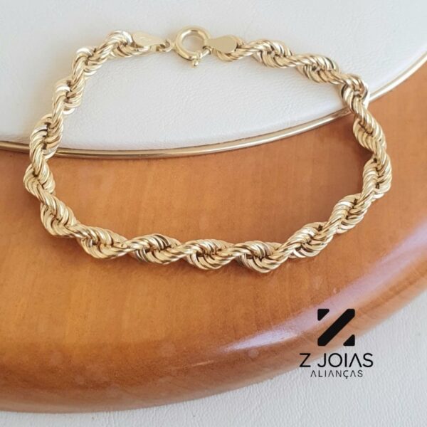 Pulseira Corda Ouro18k - Image 3